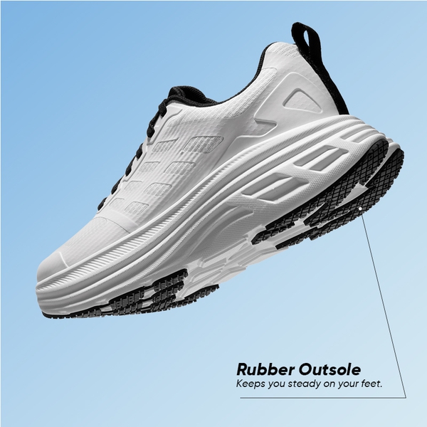 [ActiveFloat] Women's Comfortable Athletic Sneakers - WHITE - 2